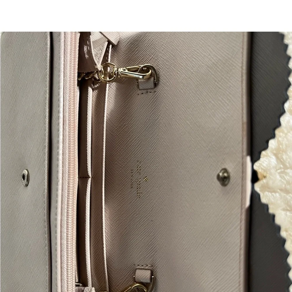 🩷 Kate Spade Blaze a Trail Milou Leather Clutch💚🩷💚